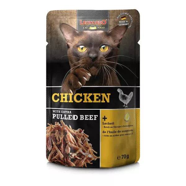 Leonardo Chicken + Extra Pulled Beef