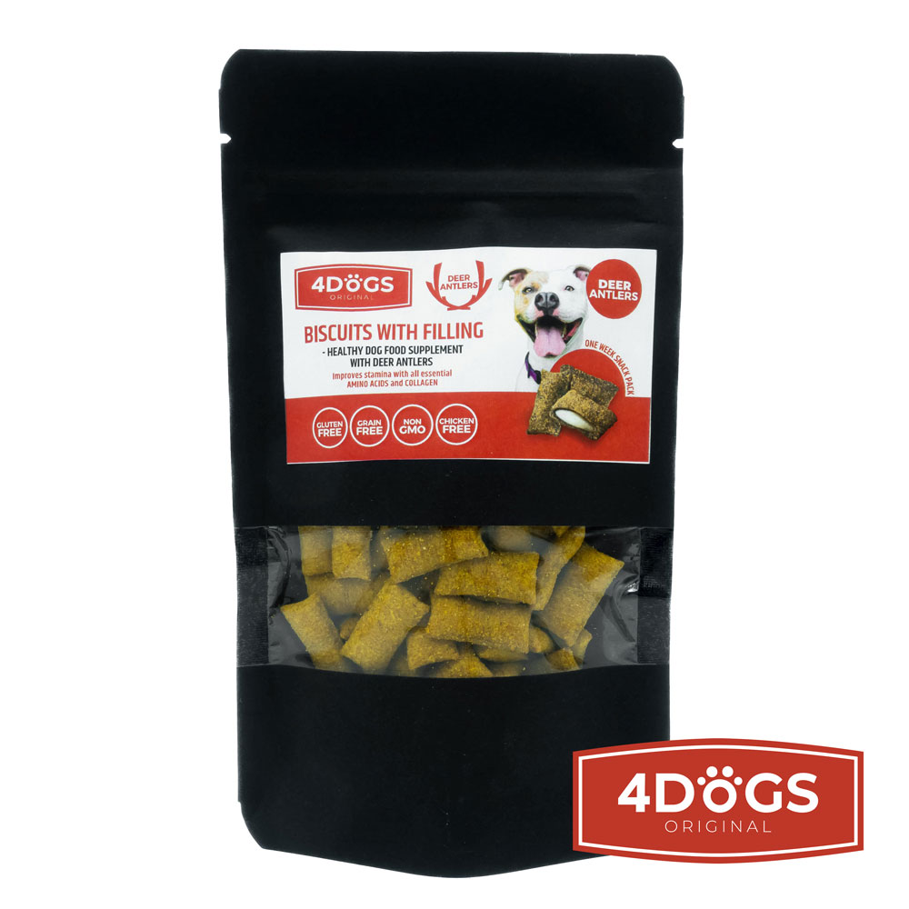 Dog Cookies with Antler Filling – Training Treats